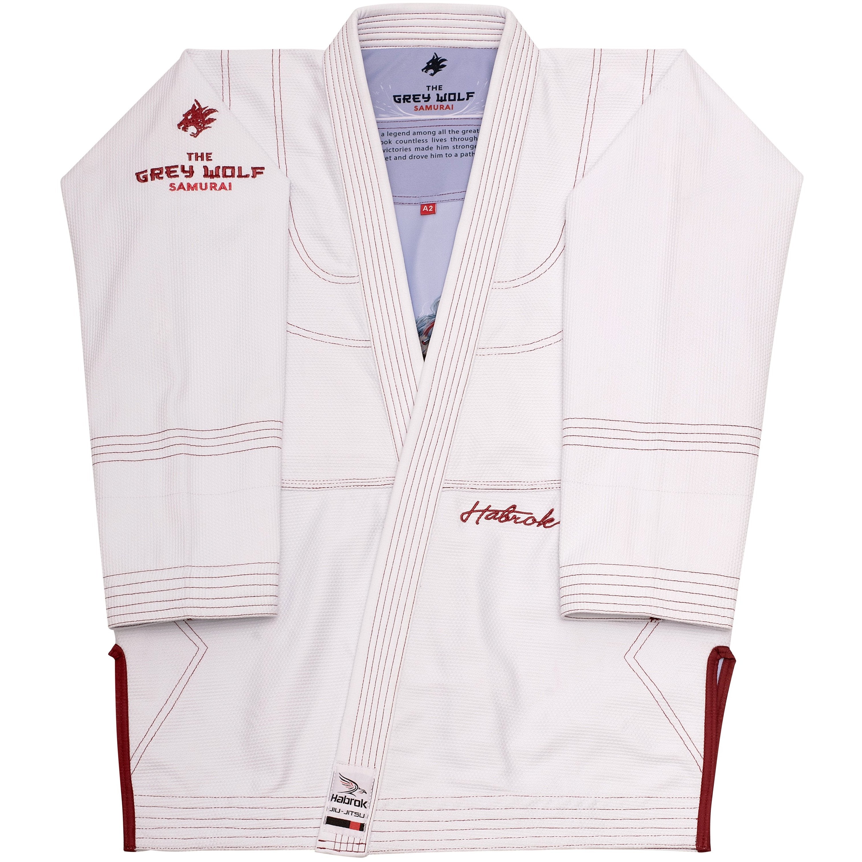 The Grey Wolf | Samurai BJJ GI | Pugnator Series | White WHITE Jiu Jitsu Gi