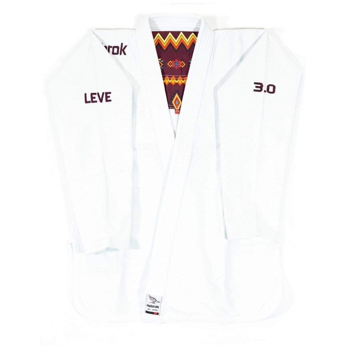 Leve 3.0 | Premium Ultra Light | BJJ GI | Women | White F0 / WHITEJiu Jitsu Gi- Habrok