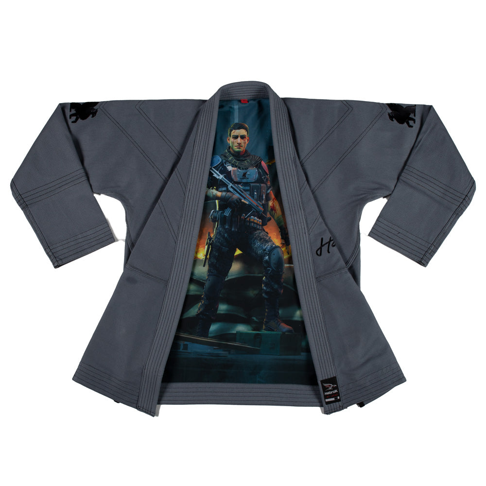 DEFCON  | BJJ GI YOUTH | LIMITED EDITION K0 / GREYJiu Jitsu Gi- Habrok